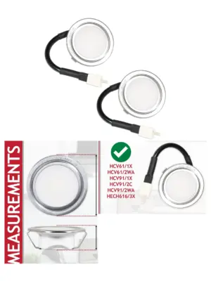 LED G4 68mm Cooker Hood Light – Pack of 2 for Hoover HCV61/HCV91