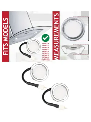 LED G4 68mm Cooker Hood Vent Light – Pack of 2 Silver