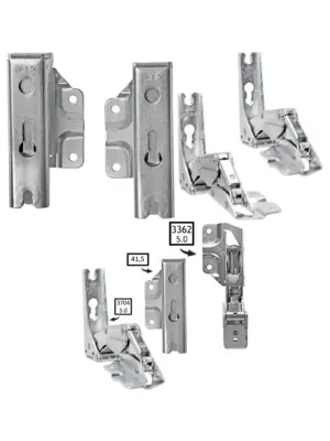 Leisure Fridge Freezer Integrated Door Hinge Set – Left & Right