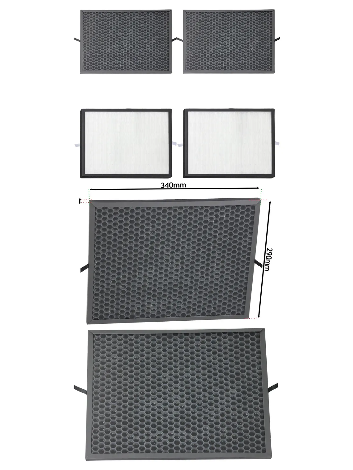 Levoit Air Purifier Filter 4-Pack – Fits LV-PUR131, LV-H131 & More