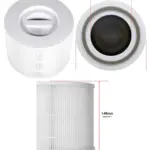 Levoit Core 300/300S Replacement Filter – 3-in-1 HEPA + Carbon, White
