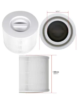 Levoit Core 300/300S Replacement Filter – 3-in-1 HEPA + Carbon, White