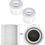 Levoit Core 300/300S Replacement HEPA + Carbon Filter – White