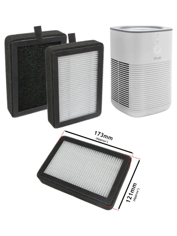 Levoit HEPA Replacement Filters for LV-H128 & LV-H13EU Purifiers - 2 Pack