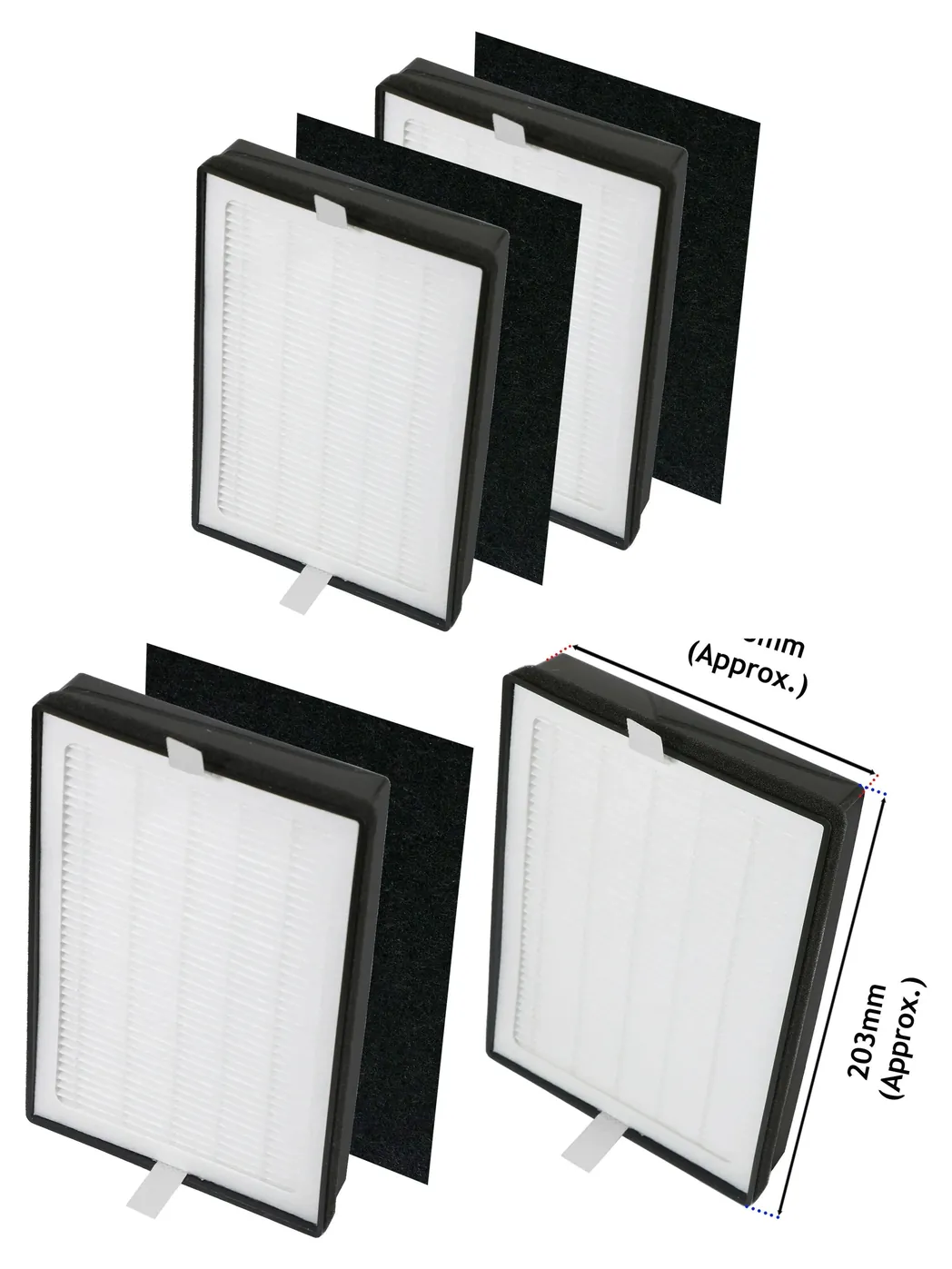 Levoit LV-H126 HEPA & Odor Filter Replacement – 4 Pack