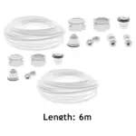 LG Double Door Refrigerator Water Line Kit with 1/4" Pipe & Connector