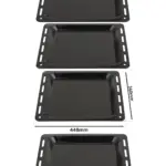 LG Oven Enamel Baking Tray Set - 448x360x25mm, 2-Pack