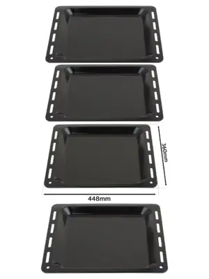 LG Oven Enamel Baking Tray Set - 448x360x25mm, 2-Pack