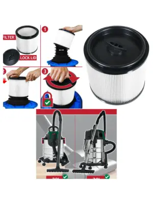 Lidl Parkside Wet/Dry Cartridge Filter for 20L & 30L Vacuums