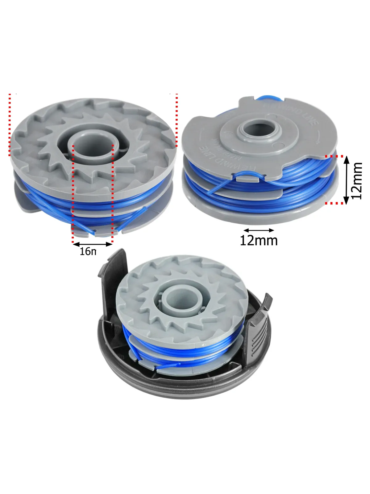 Line Spool & Cap for Macallister GT2836/GT3037 MGTP600 Trimmer