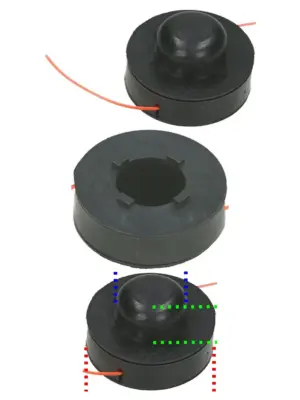 Line Spool Head for Challenge Xtreme MIGZP250 Grass Trimmer