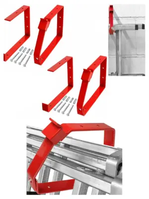 Lockable Universal Ladder Wall Bracket – Secure Rack Mount