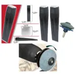 Log Splitter Blade Sharpener Kit 1.5kg, 8 Wood Chisel Wedges & Drill