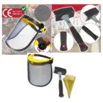 Log Splitting Safety Kit – Maul Wedge, 4lb Lump Hammer & Mesh Visor