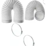 Logik 3m AC Vent Hose with Clips – Air Conditioner Extension Pipe