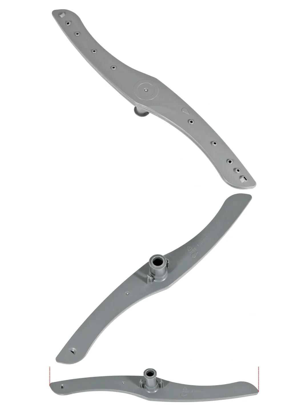 Logik 45cm Lower Dishwasher Spray Arm – Fits LDW45/60 & LID45 Series