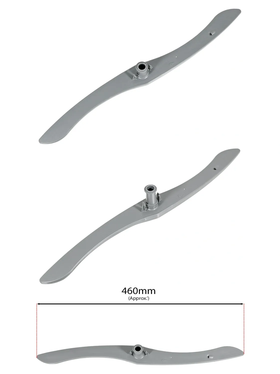 Logik 60 cm Lower Dishwasher Spray Arm – Fits LDW60 Series Replacement