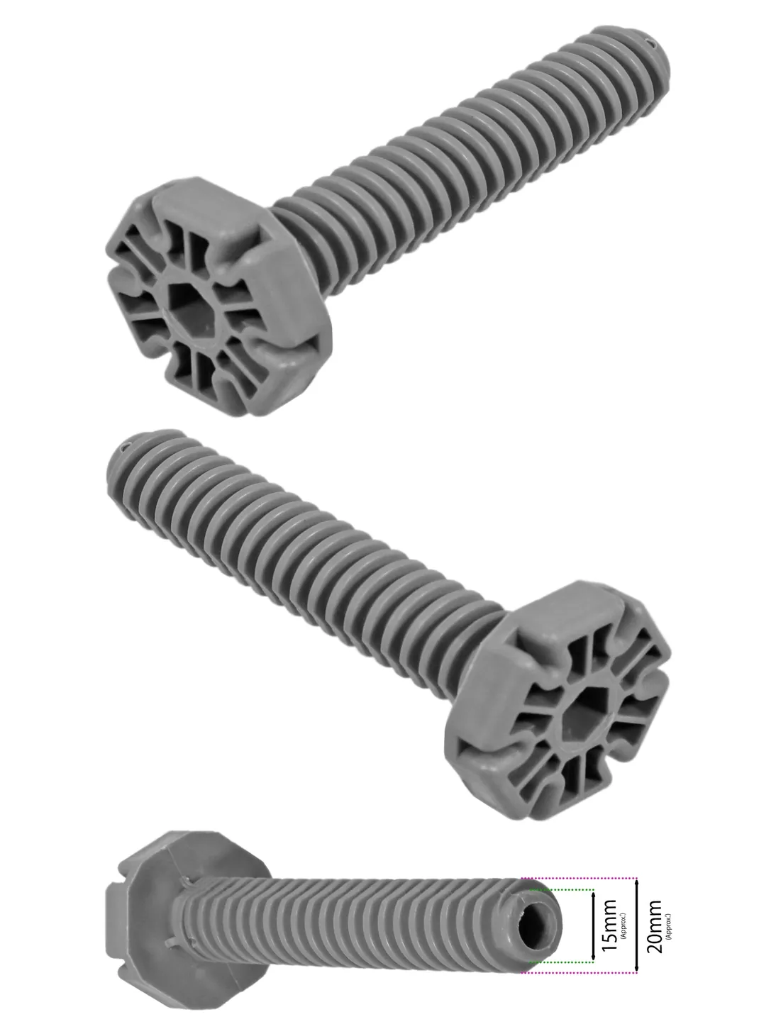 Logik Adjustable Dishwasher Foot Screw 110mm for LID45 & LID60