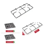 Logik Adjustable Pan Support for Gas Hob – 460×215 mm Burner Grid