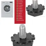Logik Adjustable Washing Machine Leveling Foot – M10 Replacement Leg