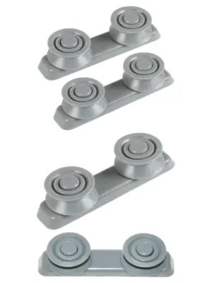 Logik Dishwasher Rack Slide Rail & Guide Wheels (LDW45/LDW60) Set 2pcs