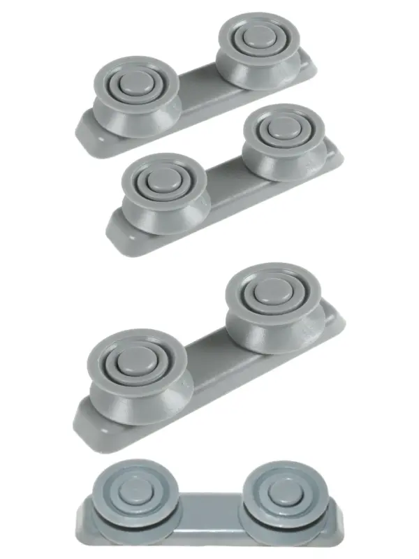 Logik Dishwasher Rack Slide Rail & Guide Wheels (LDW45/LDW60) Set 2pcs