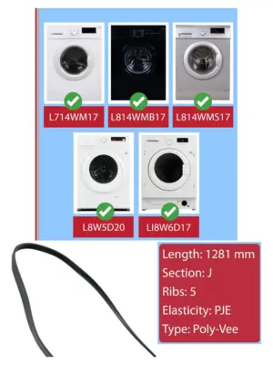 Logik Drive Belt for Whirlpool & Maytag Washers fits multiple models