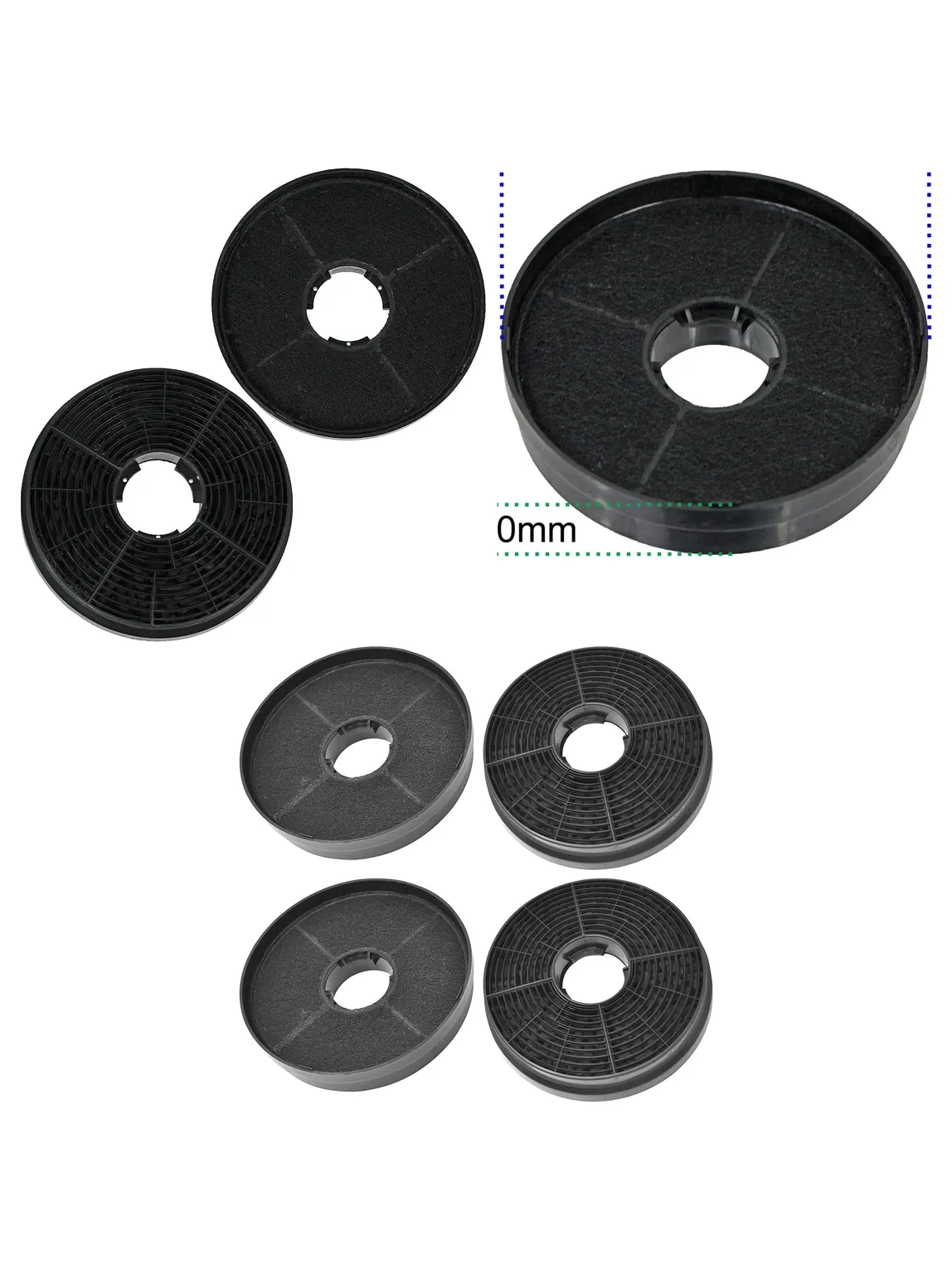 Logik Electriq PKM Kitchen Hood Carbon Filter 4 Pack