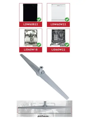 Logik Lower Spray Arm – Fits LDW60B22, LDW60W22, LID60W18 & LID60W22 Dishwashers