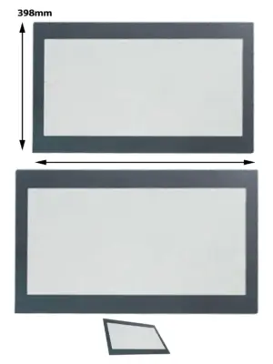 Logik Oven Door Glass Panel 520x398mm for LBFANB16 LBFANX16 LBMFMX17