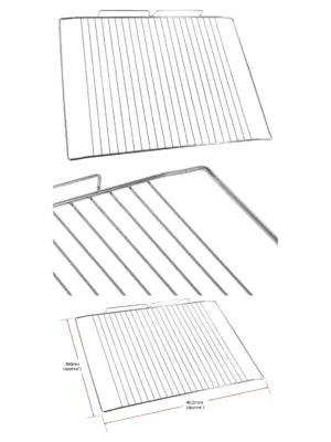 Logik Oven Grill Shelf – 360×462 mm Cooker Rack for Easy Cooking