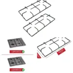 Logik Pan Support Stand for Gas Hob – 460×215 mm, 2‑Piece Set