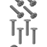 Logik Replacement Adjustable Dishwasher Foot Screw – 110mm, Pack of 4