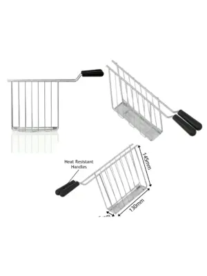 Logik Toastie Toaster Rack with Drip Tray – Perfect for Sandwiches