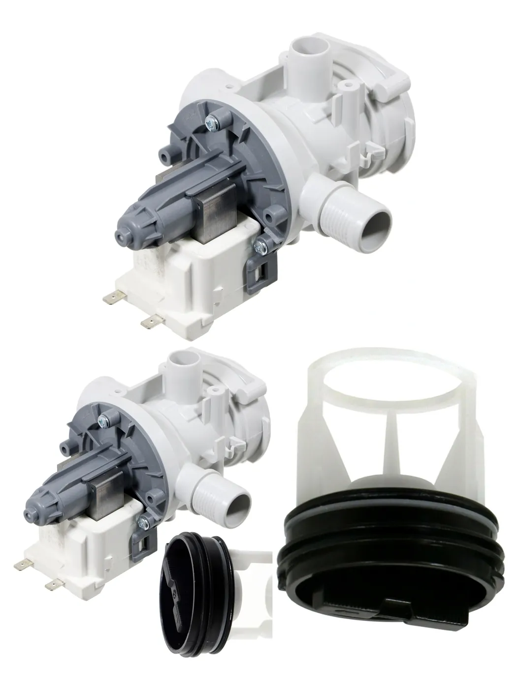 Logik Washing Machine Drain Pump & Filter – Fits L612WM13/16, L612WMB14