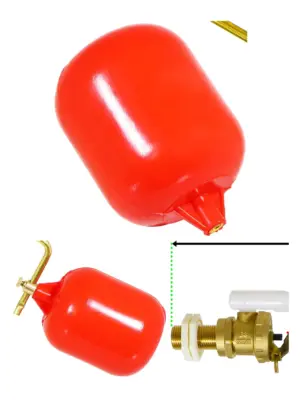 Low Pressure 1/2" Side Entry Toilet Float Valve Kit Plastic Cylinder