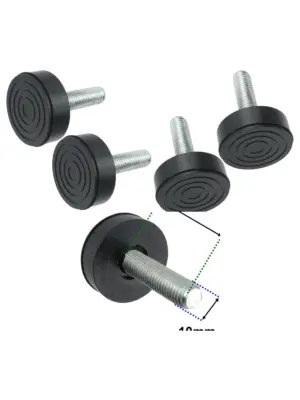 M10 10mm Adjustable Leg Screw – 2 Pack for Bed, Chair & Cabinet