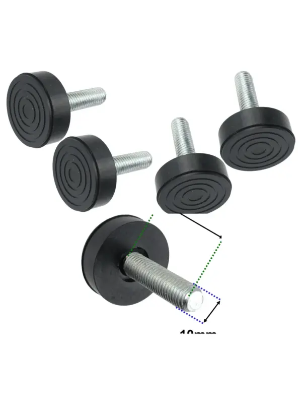 M10 10mm Adjustable Leg Screw – 2 Pack for Bed, Chair & Cabinet