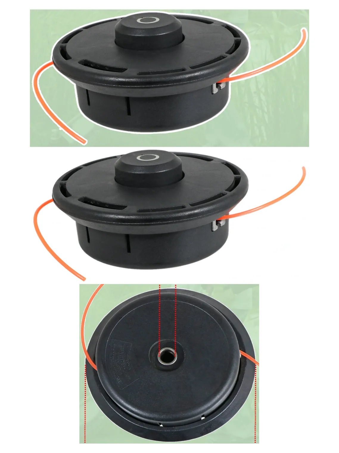 M10 x 1.25mm Bump-Feed Brush Cutter Head for Garden Trimmers