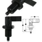 M20 Cam-Action Index Plunger – Blackened Steel, 8 mm Stroke