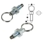M6 Stainless Steel Retractable Spring Pin with Pull Ring 4mm