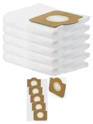 Mac Allister Dust Bags 5-Pack 16L/20L/30L for MAC25‑S/MAC19‑PR/MAC22‑PR