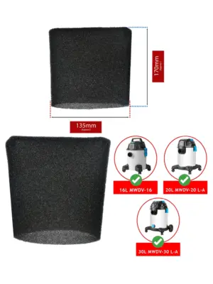 Mac Allister Foam Filter Sleeve for MWDV-16/20/30 Vacuum Cleaner