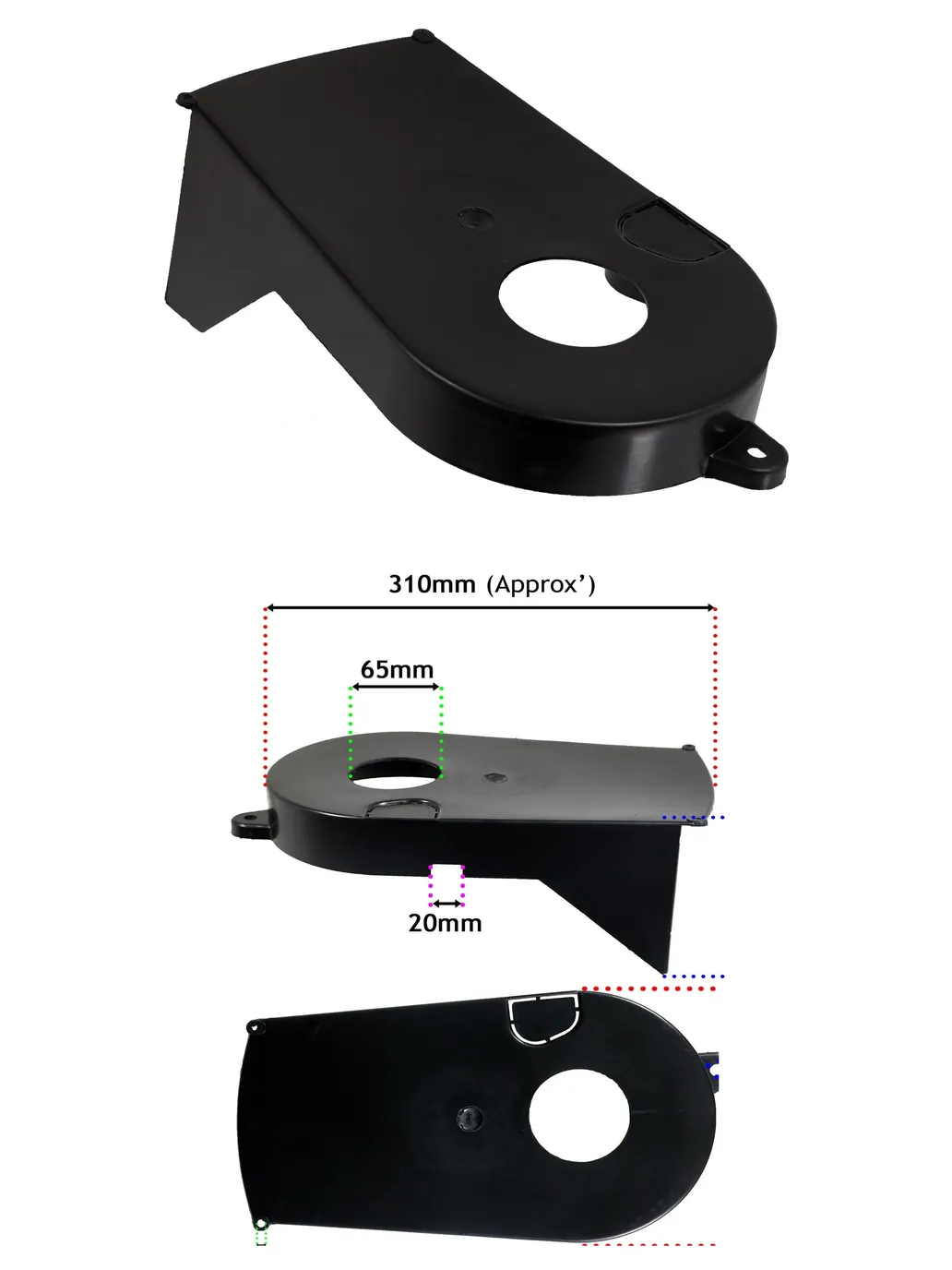 Mac Allister MC484SP Belt Guard for Petrol Lawn Mower Genuine Part