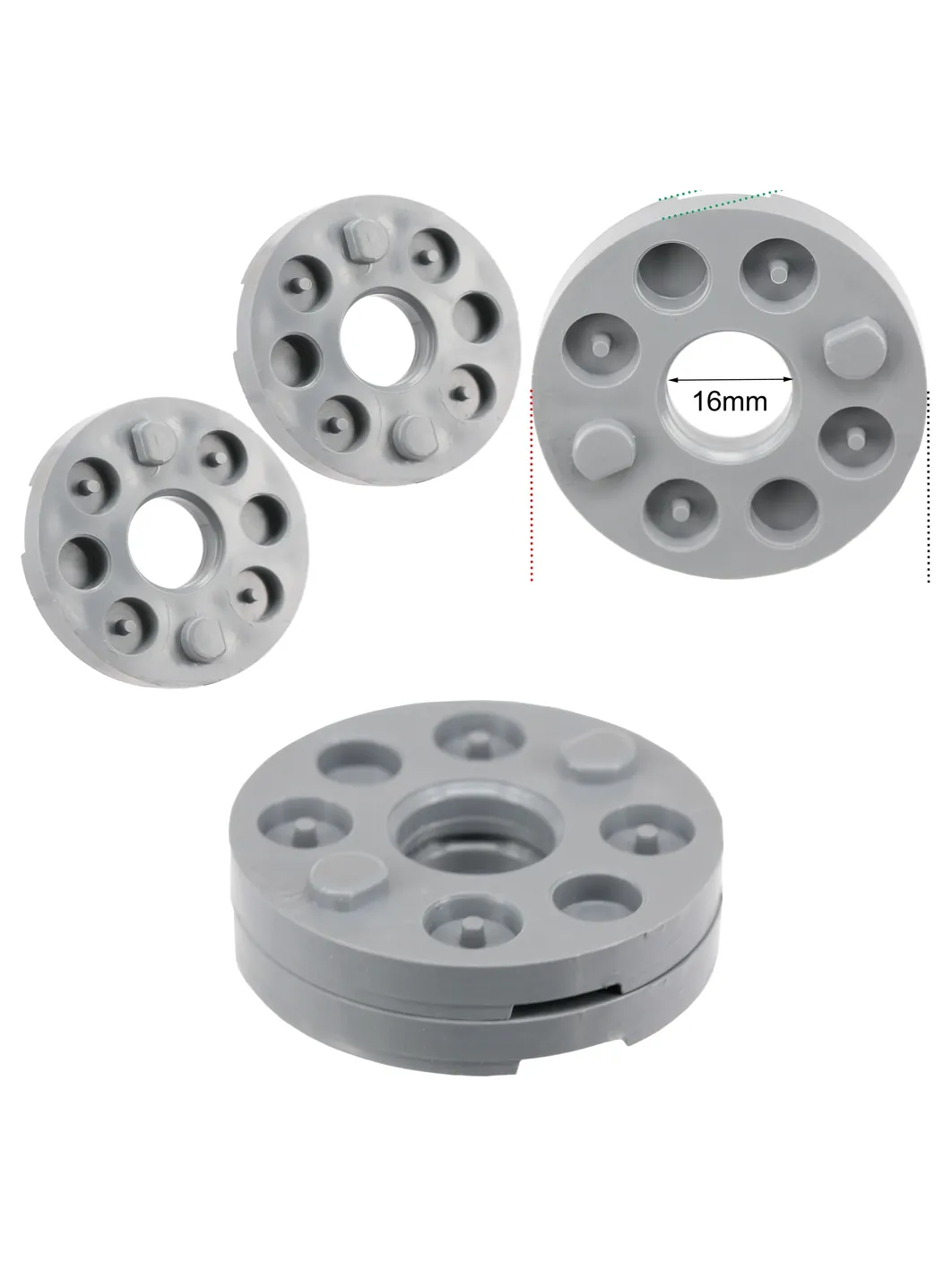 Mac Allister MHLM1450 Lawn Mower Blade Height Spacers Set of 2