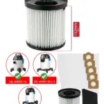 Mac Allister Vacuum Filter Sleeve for MWDV16/20/30L and 5 SMS Bags