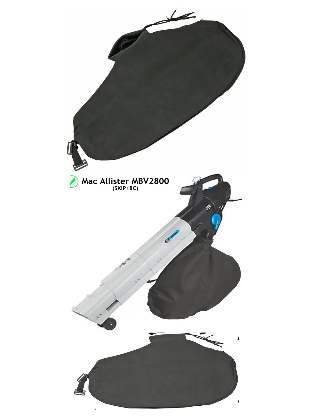 MacAllister 3000W Garden Vacuum Debris Bag for MBVP3000M/P