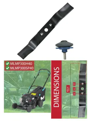 MacAllister 40cm Blade for MLMP300H40/MLMP300SP40 Mower with Sharpener