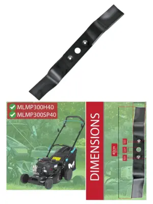 MacAllister 40cm Metal Lawn Mower Blade for MLMP300H40 & MLMP300SP40