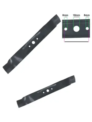MacAllister 46cm Mulching Lawn Mower Blade - MPRM 46SP Replacement